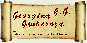 Georgina Gambiroža vizit kartica